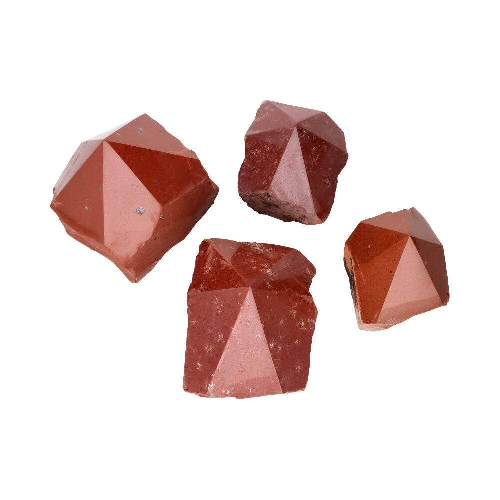Semi-polished Red Jasper Points: Pack 0,500 Kg