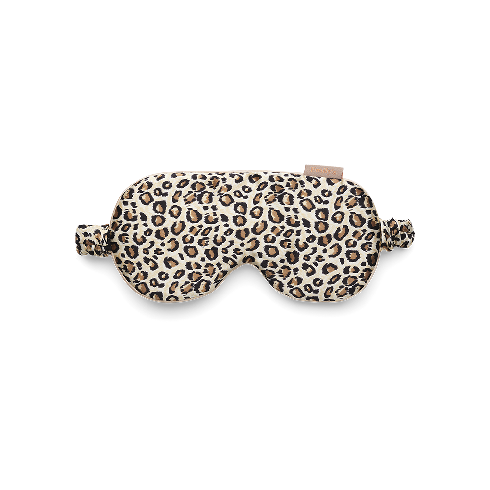 Pure Silk Sleep Mask: Leopard