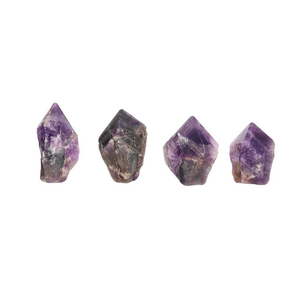 Semi-polished Amethyst Points: Pack 0.250 Kg