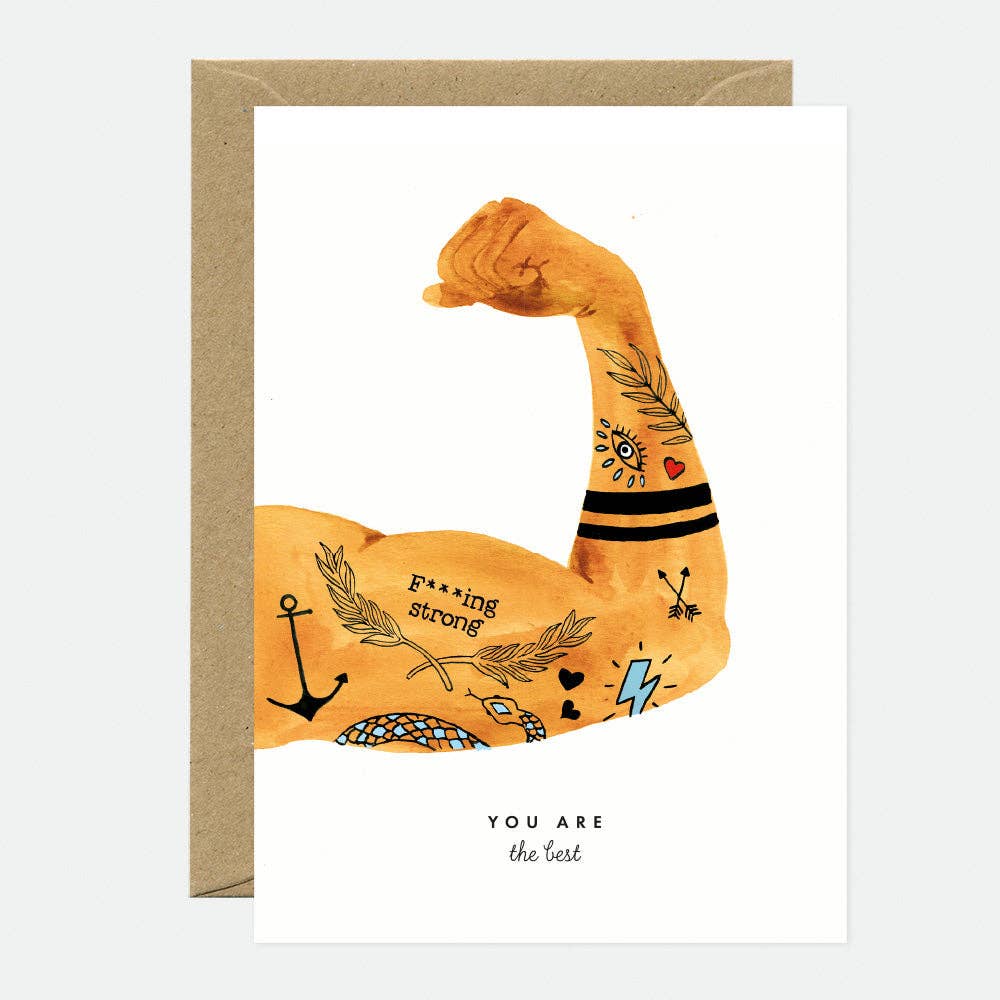You’re the best man - Supportive & recovery Greeting card
