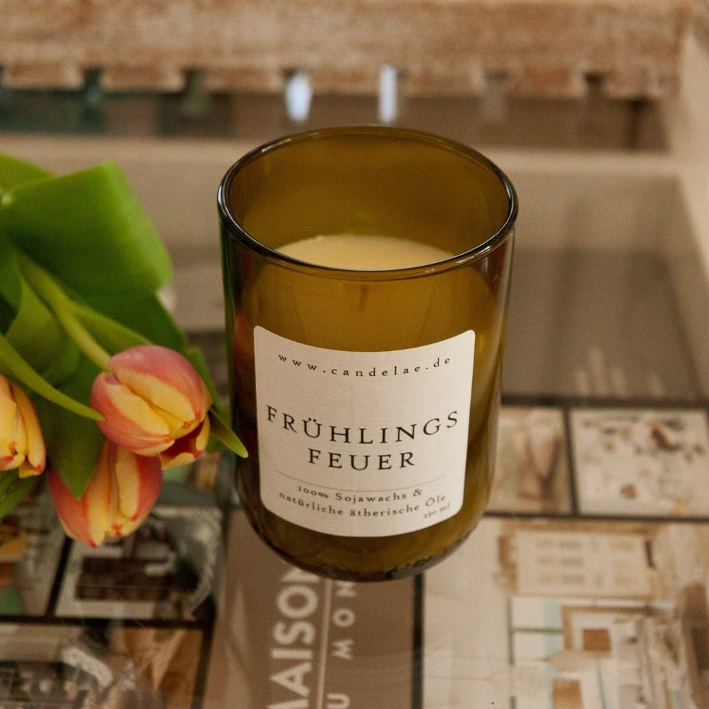 Spring Fire – Soy Wax Scented Candle with Essential Oils for the Perfect Spring Moment