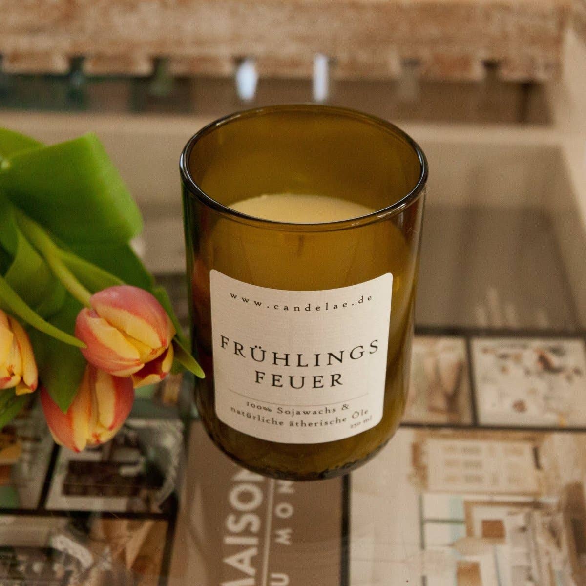 Spring Fire – Soy Wax Scented Candle with Essential Oils for the Perfect Spring Moment