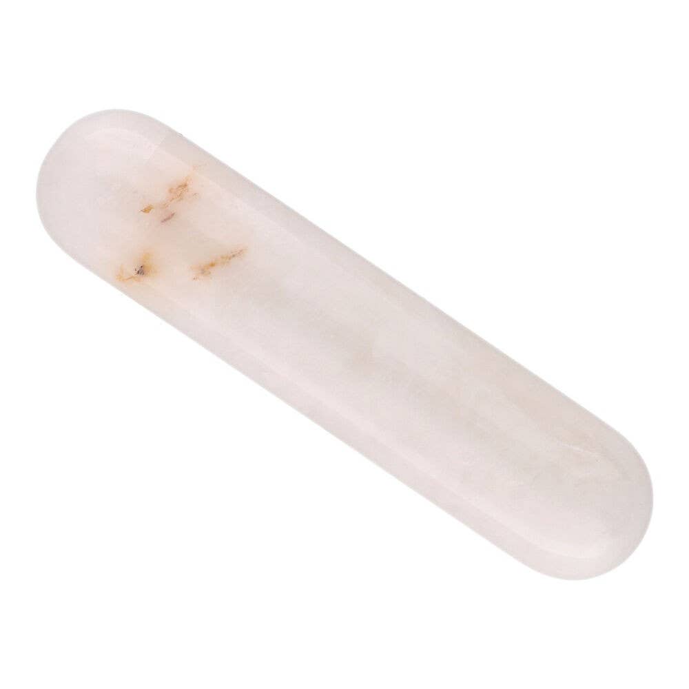 Small Double Milky Quartz Massager