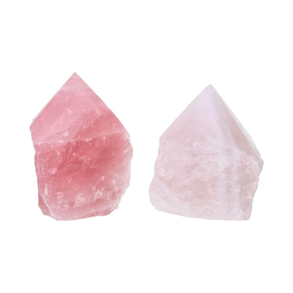 Semi-polished Rose Quartz Points: Pack 1 Kg