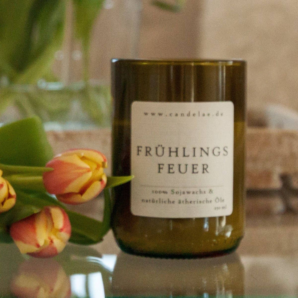Spring Fire – Soy Wax Scented Candle with Essential Oils for the Perfect Spring Moment
