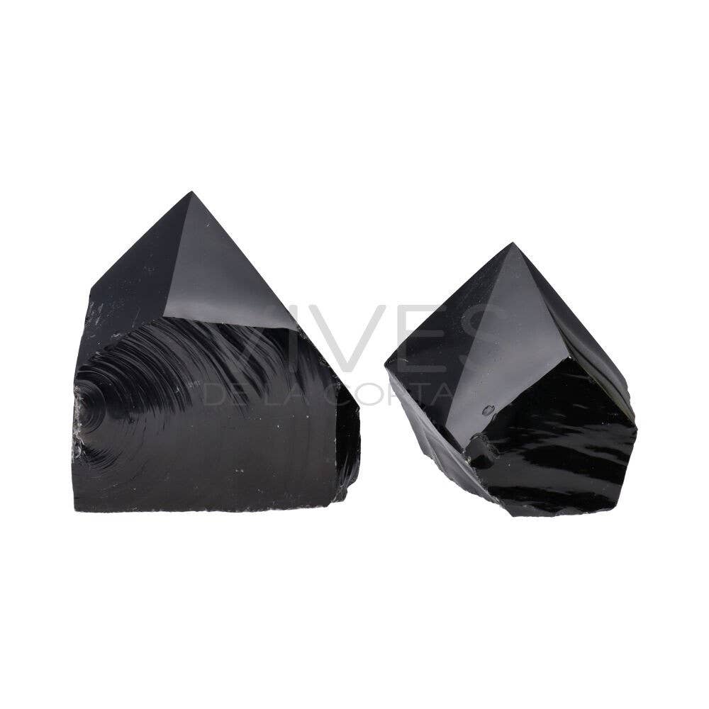 Semi-polished Obsidian Tips: Pack 0,500 Kg