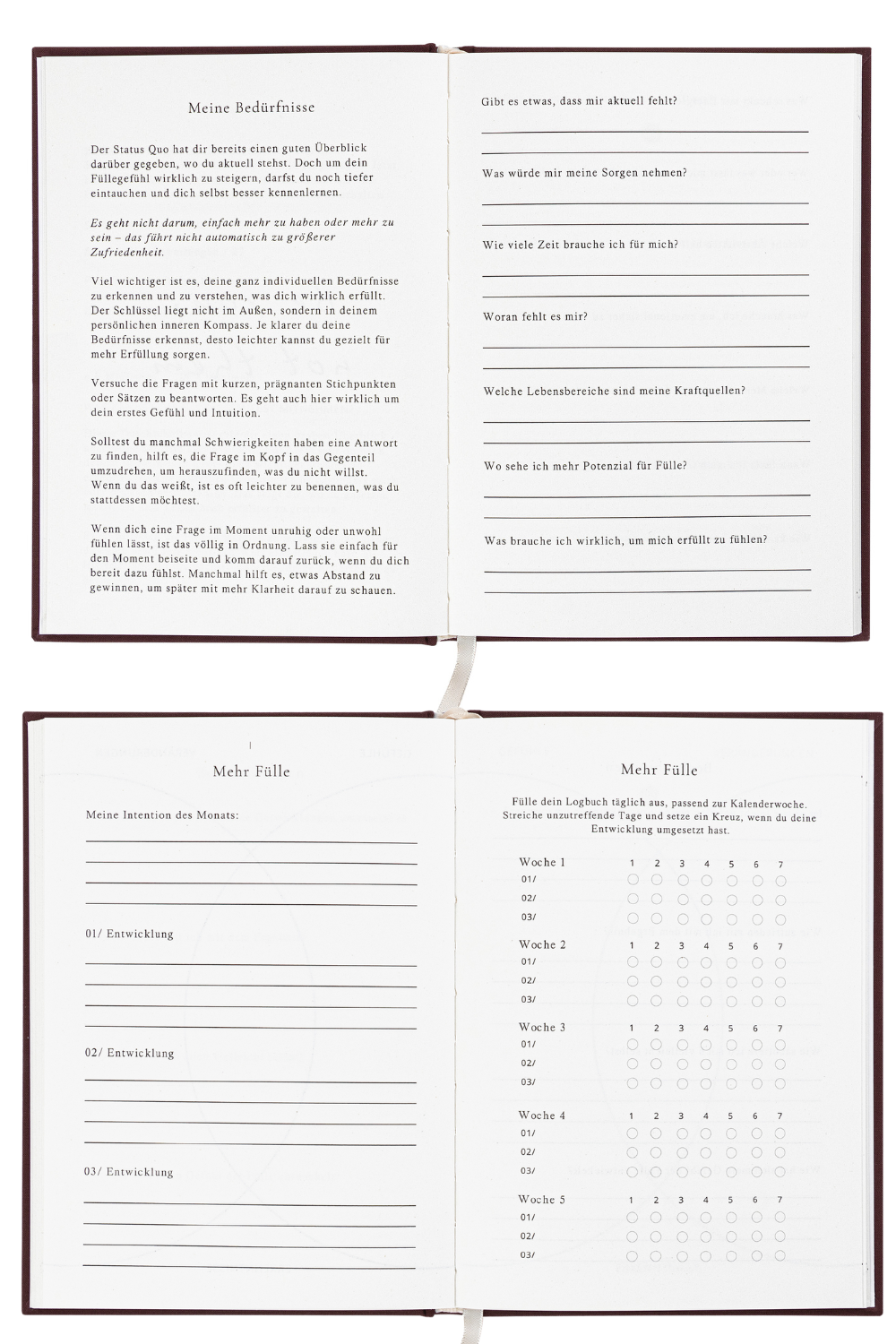 THE LIFE BARN Abundance Journal dark red