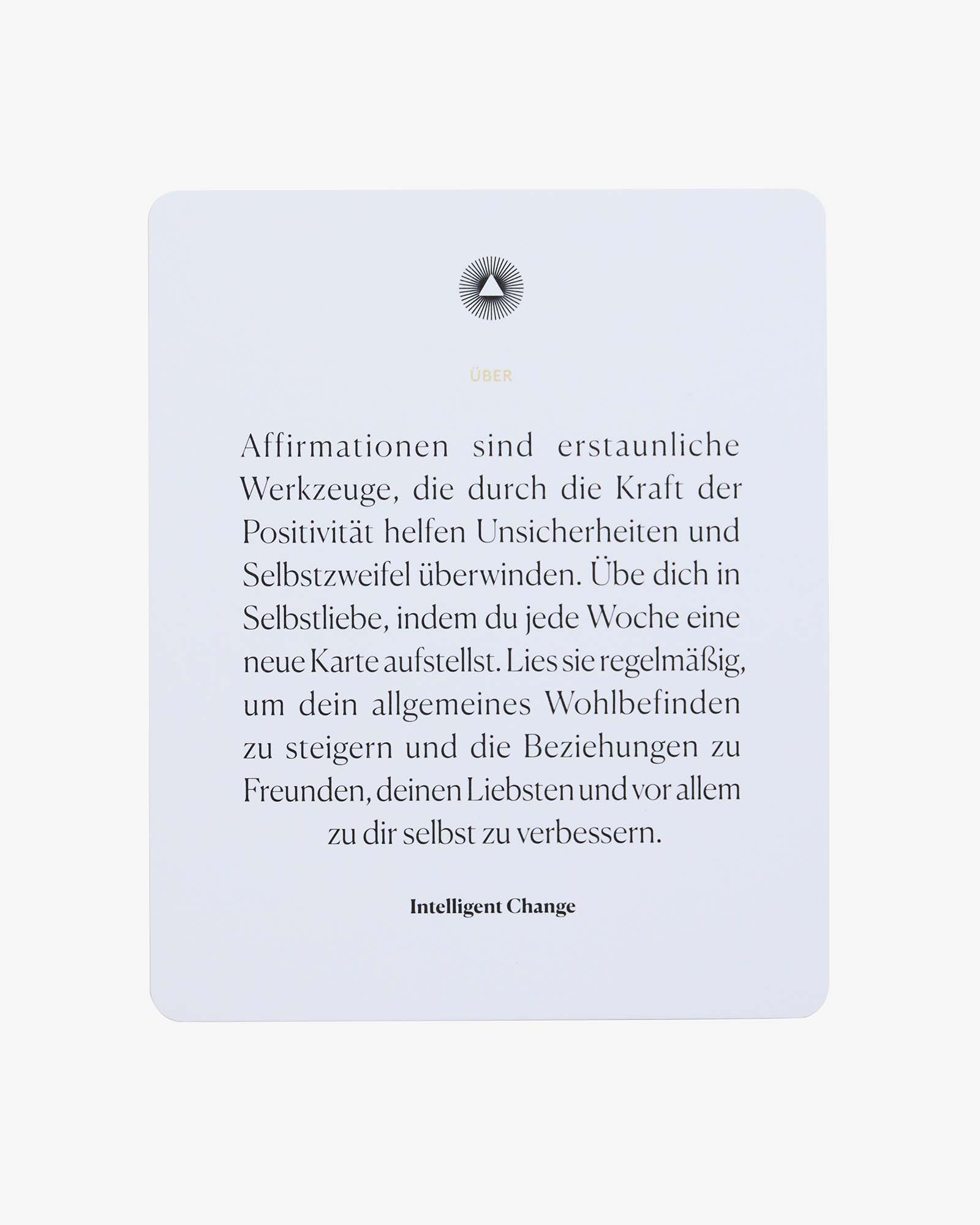 Mindful Affirmations German Edition, Display Cards Gift