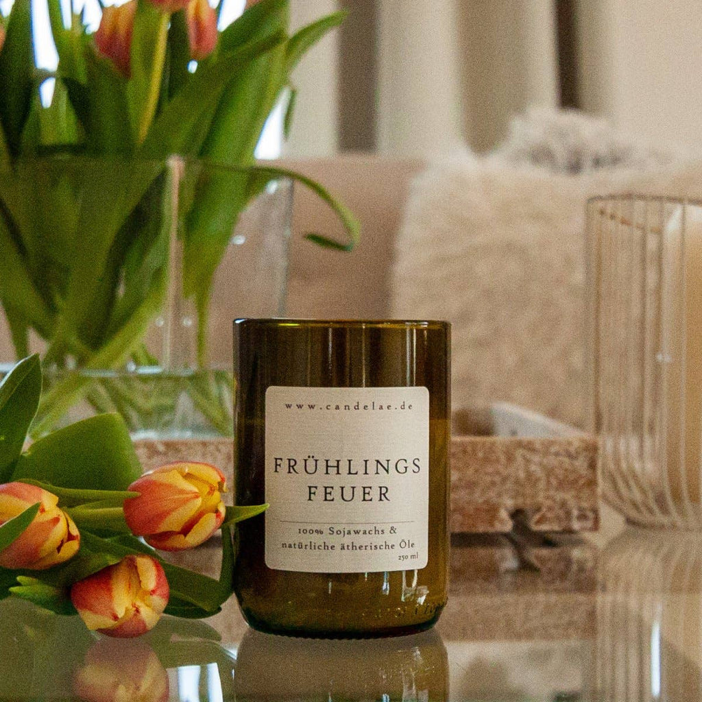 Spring Fire – Soy Wax Scented Candle with Essential Oils for the Perfect Spring Moment