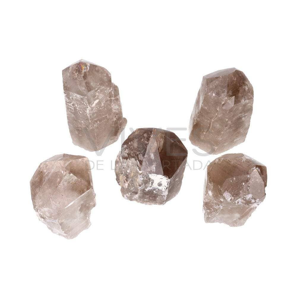 Semi-polished Smoky Quartz Points: Pack 1 Kg