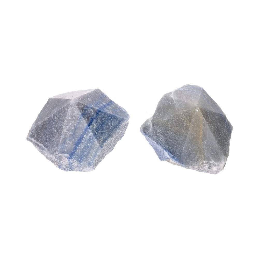 Semi-polished Blue Quartz Points: Pack 0,500 Kg