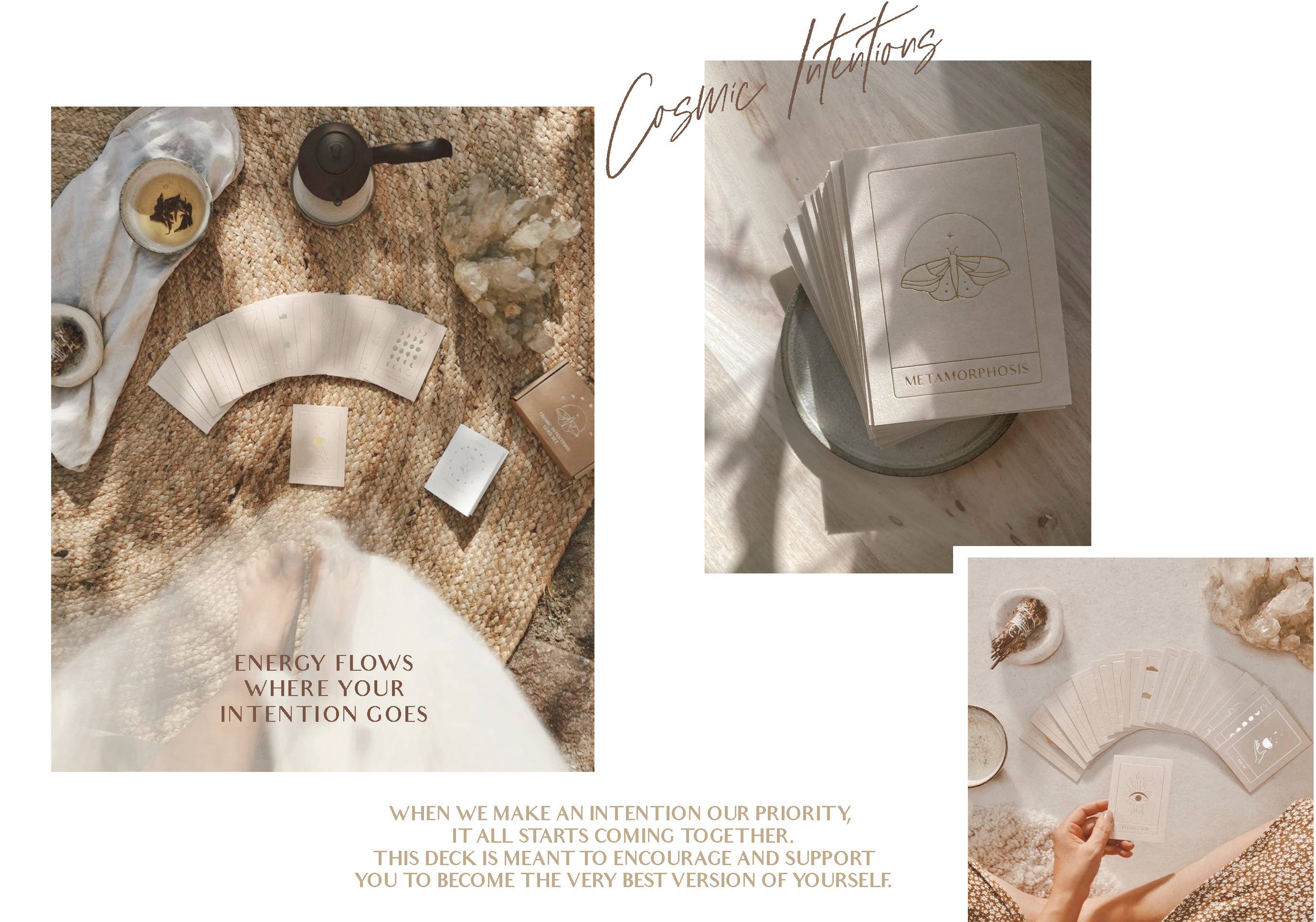COSMIC INTENTIONS - CARD SET - 18 CARDS - GOLD EDITION -