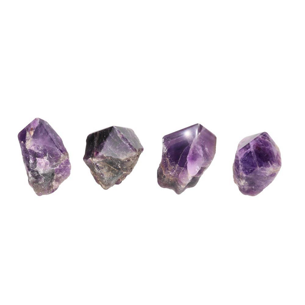 Semi-polished Amethyst Points: Pack 0.250 Kg