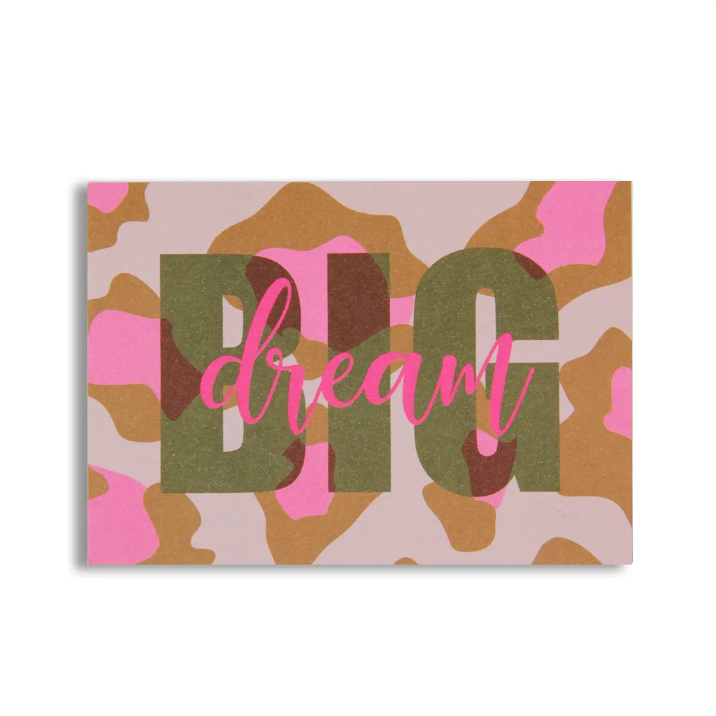 Postcard│dream BIG│Camouflage│