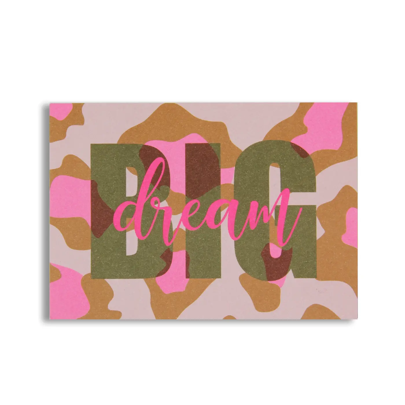Postcard│dream BIG│Camouflage│