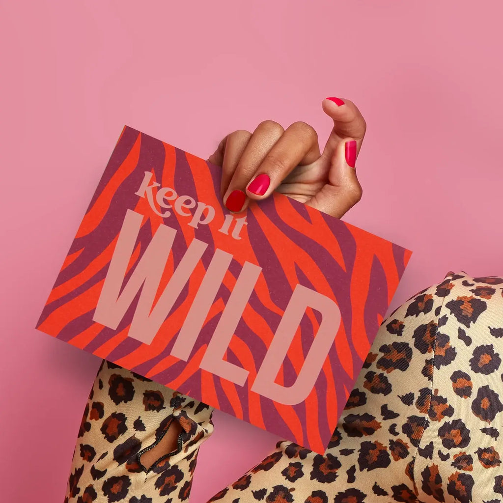 Postcard│keep it WILD│violet│