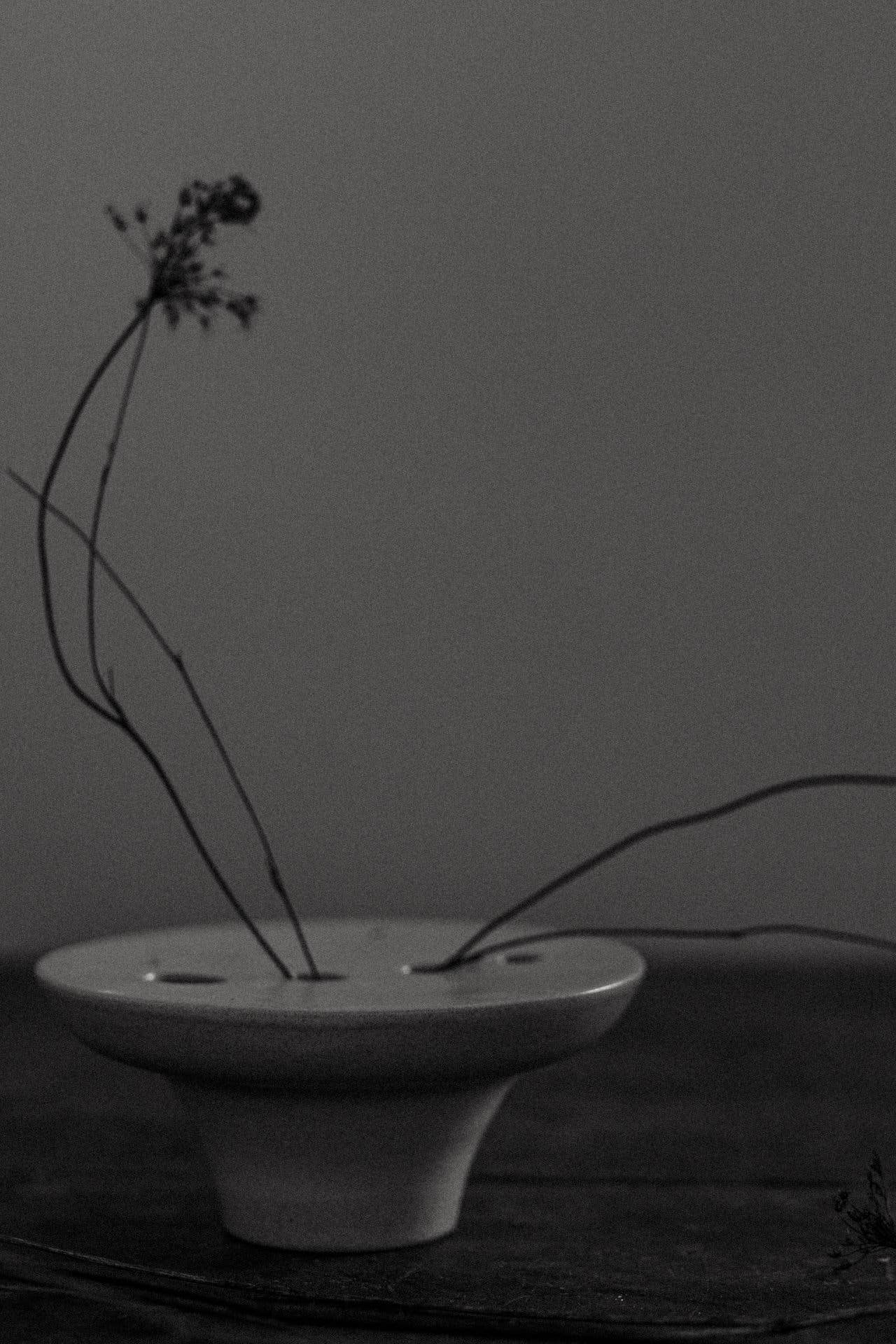 Candle & flowers holder Japandi
