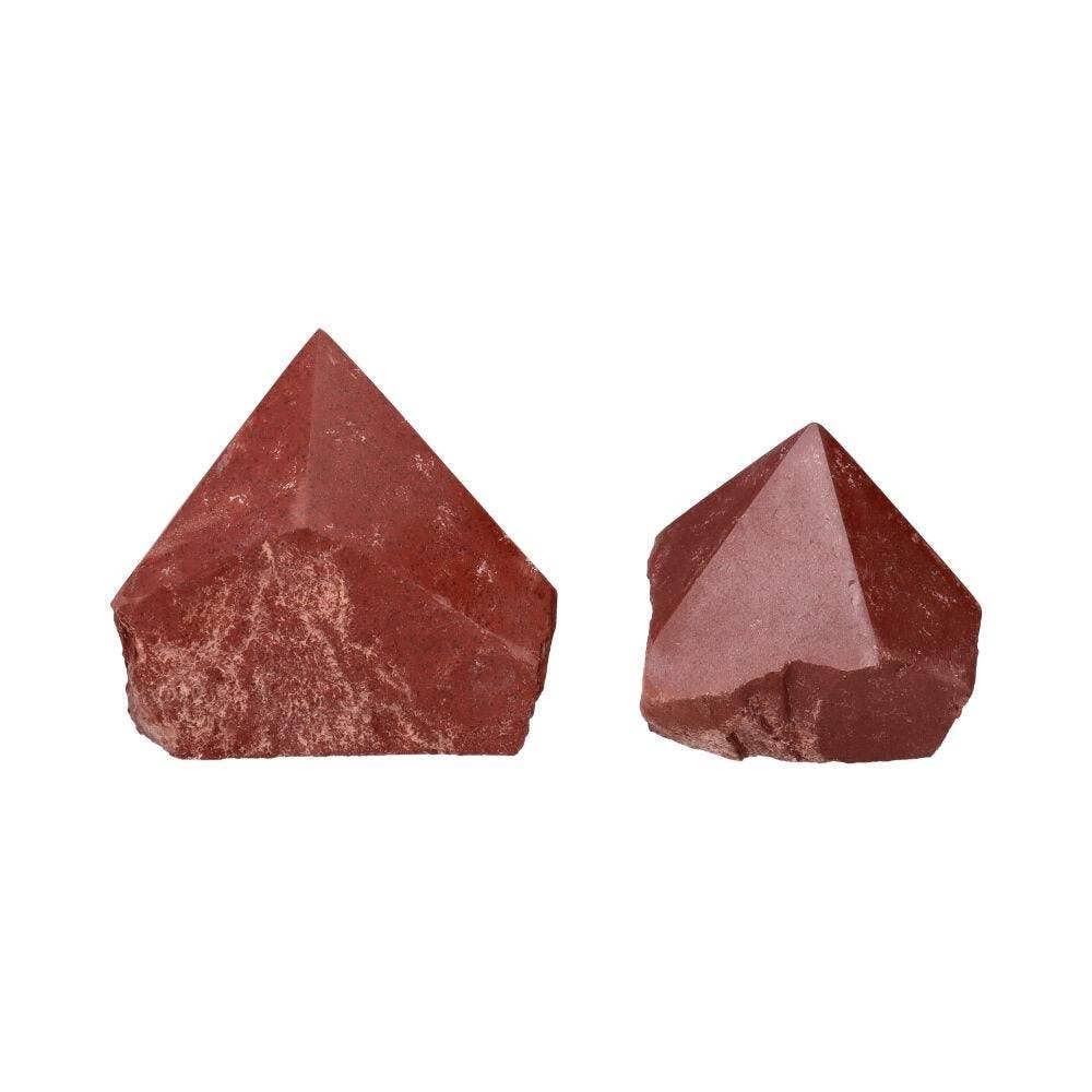 Semi-polished Red Jasper Points: Pack 0,500 Kg