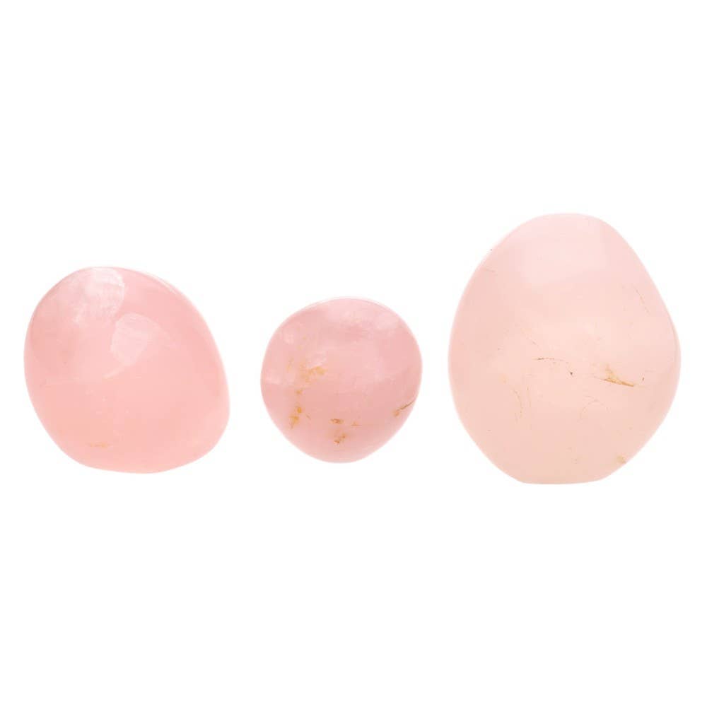 Polished rose quartz shapes: Package 0.500 kg