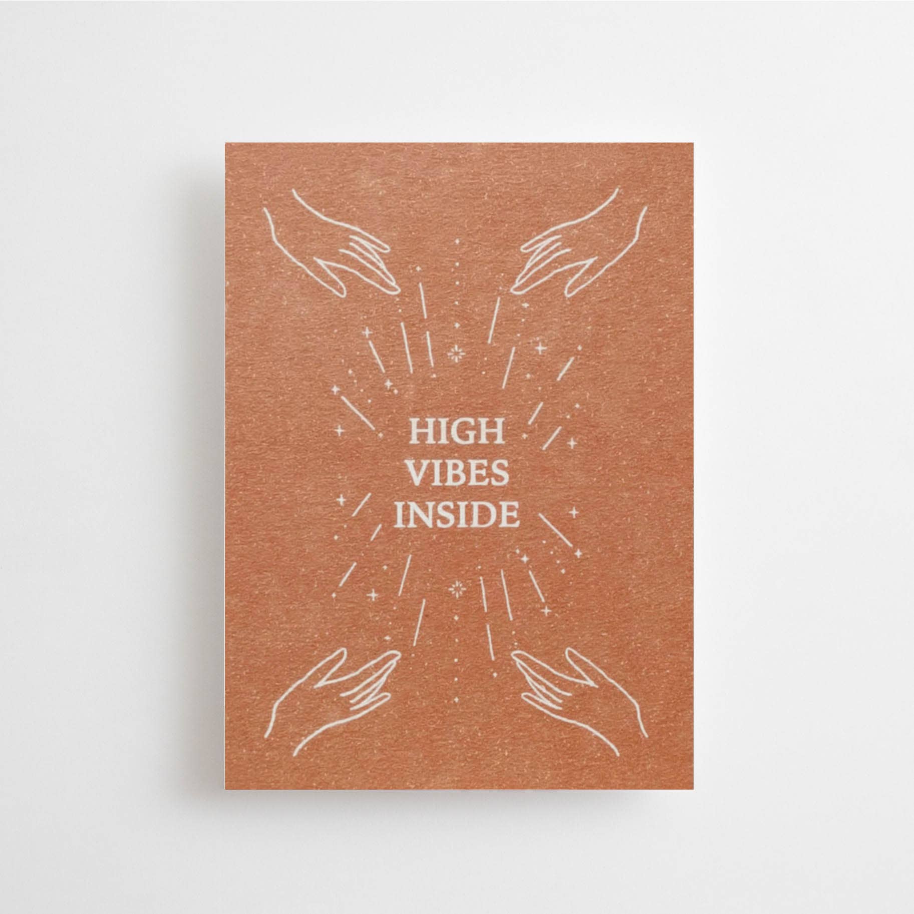 HIGH VIBES INSIDE - POSTCARD - BIRTHDAY CELEBRATION