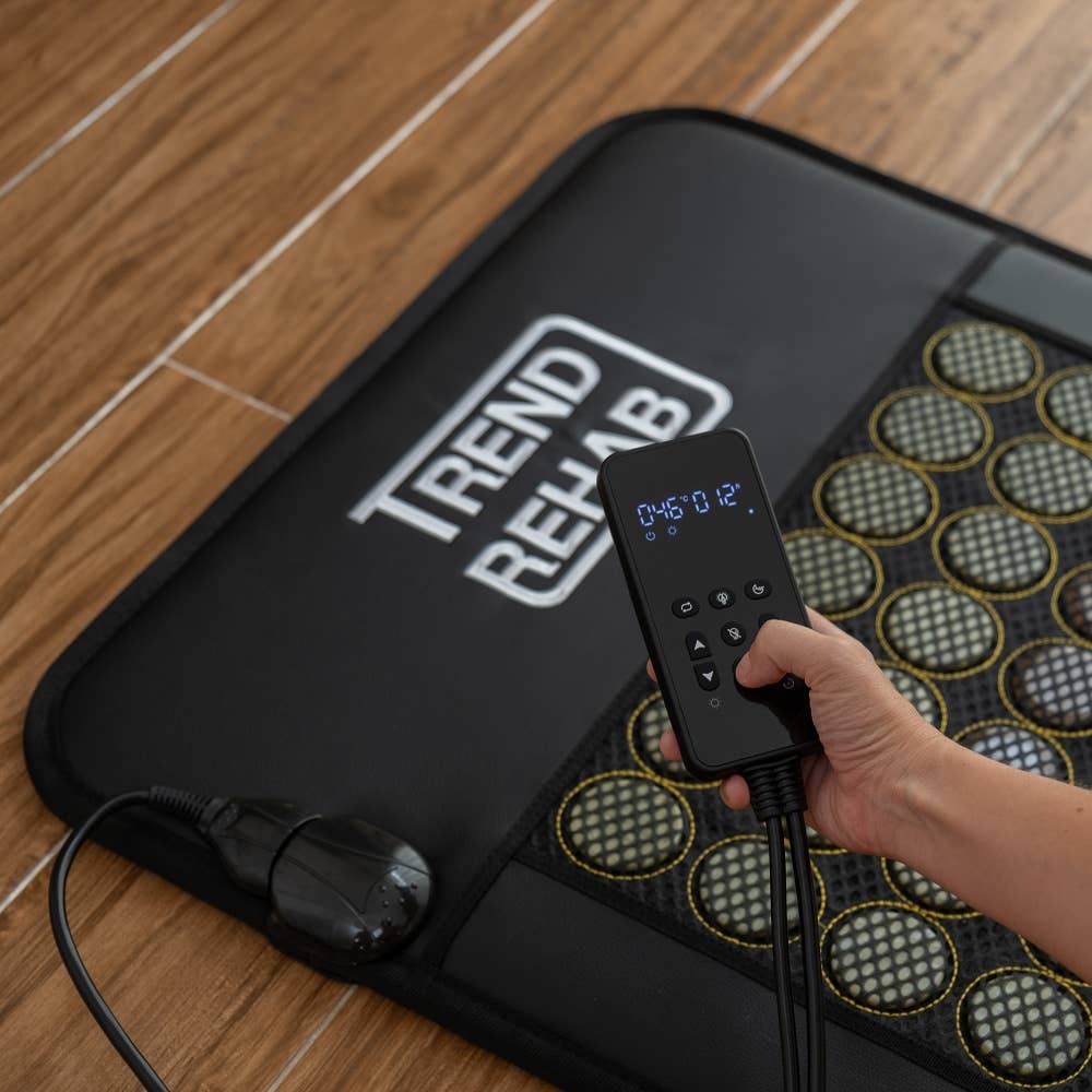 Infrared heating mattress with jade and tourmal stones