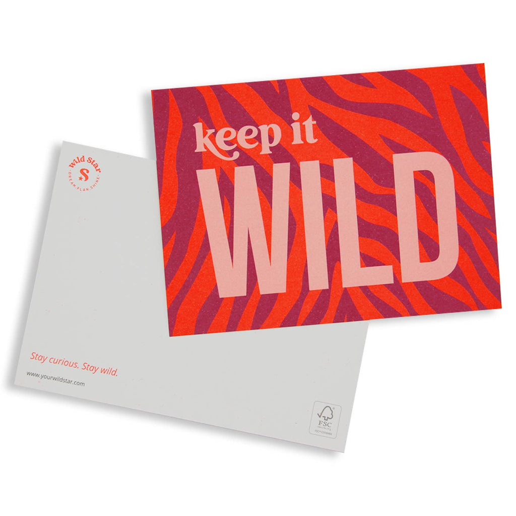 Postcard│keep it WILD│violet│