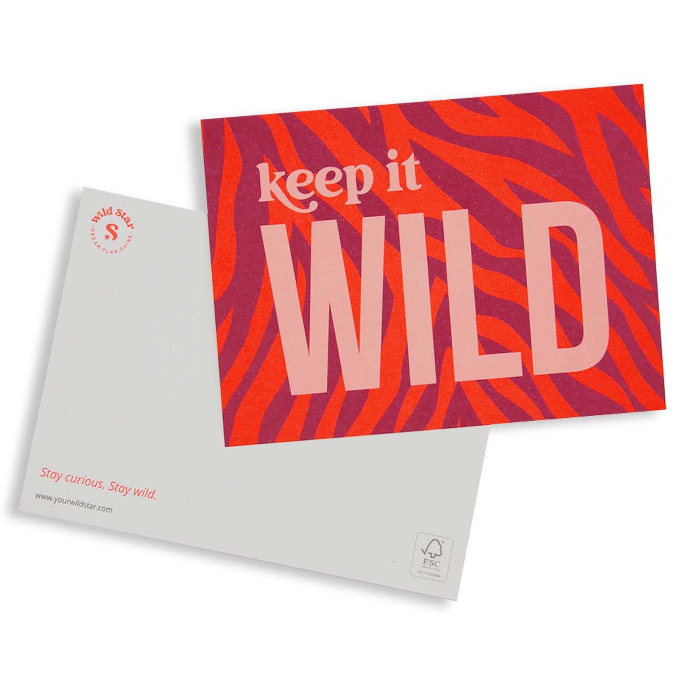 Postcard│keep it WILD│violet│
