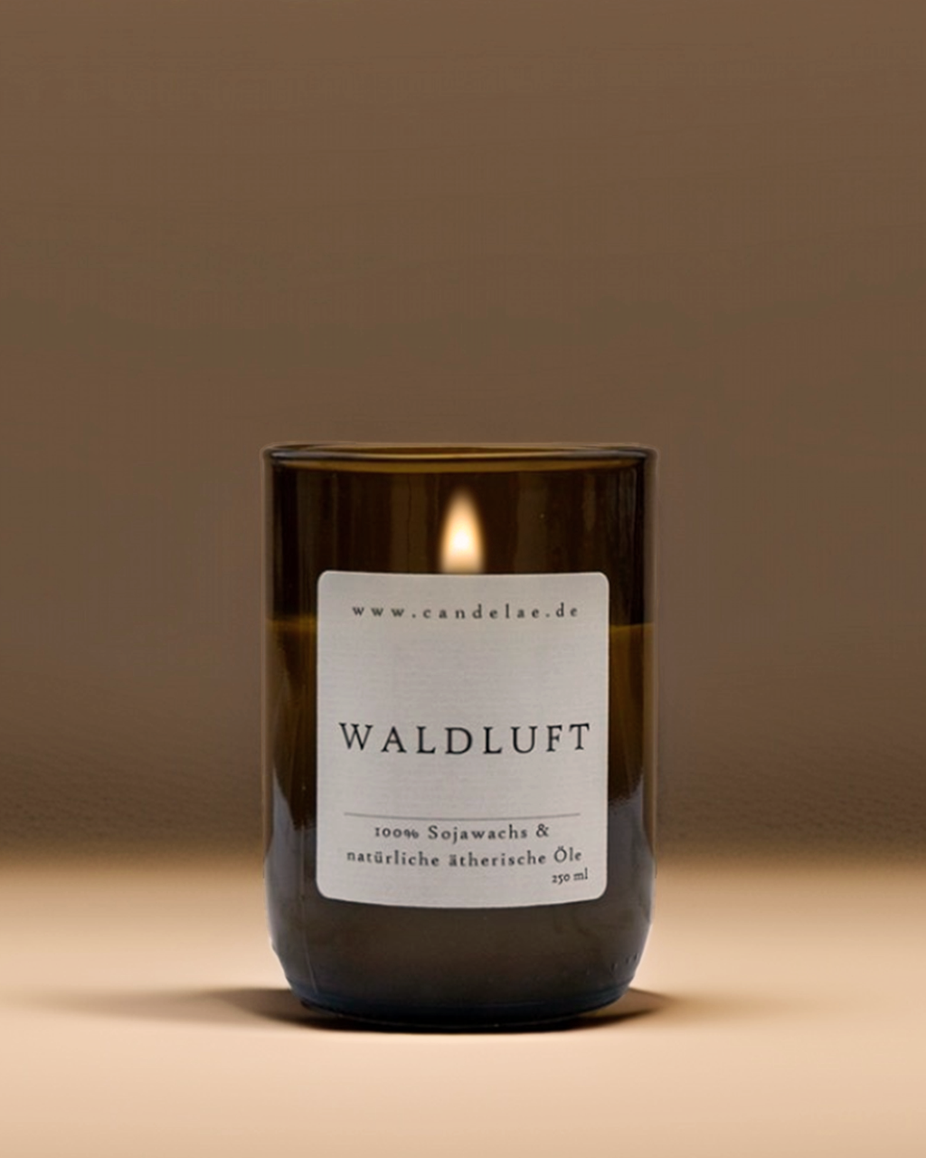 Forest Air – Soy Wax Scented Candle with Forest Scent from Recycled Wine Bottle