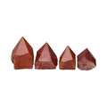 Semi-polished Red Jasper Points: Pack 0,500 Kg