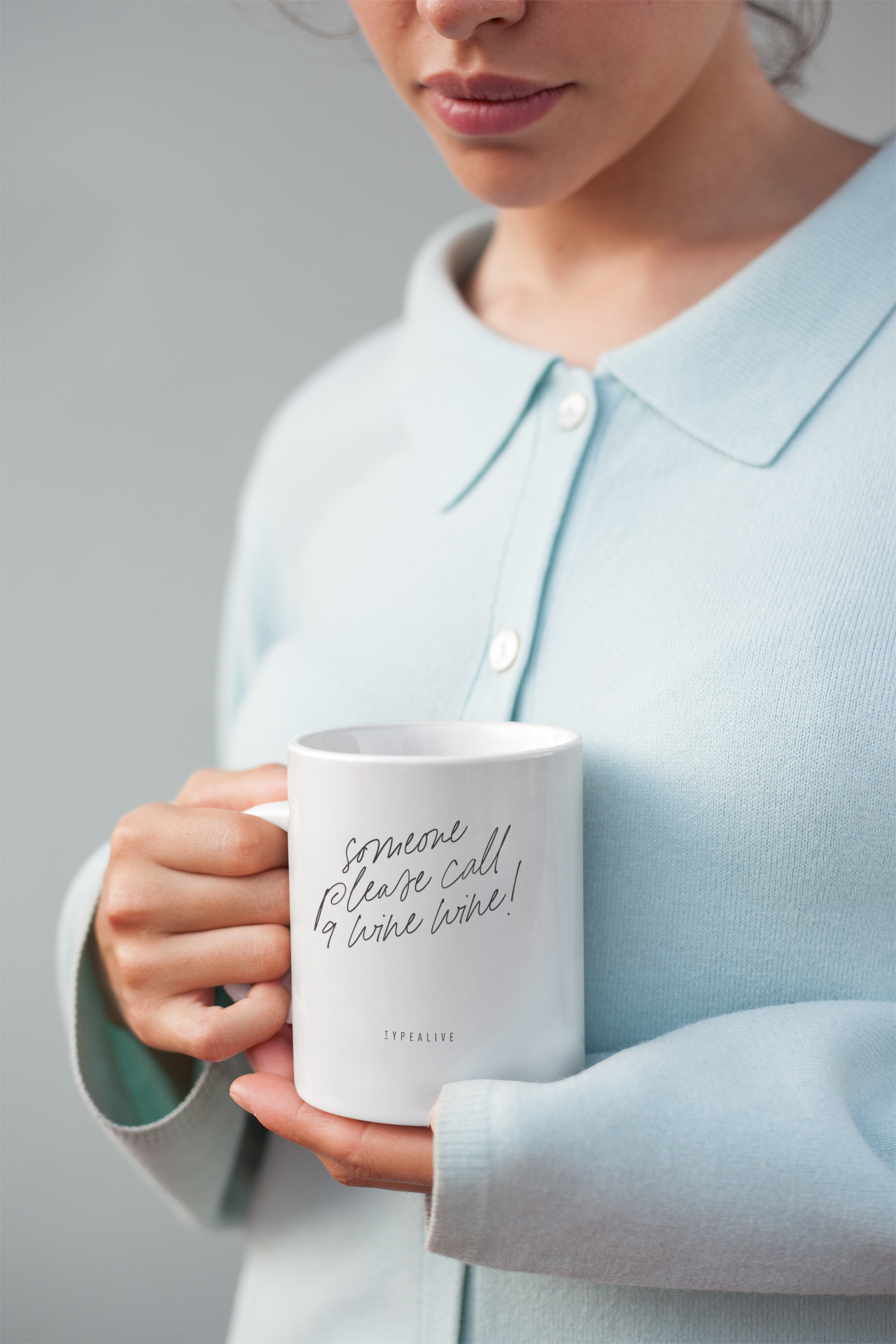 Ceramic mug/Call 9 Wine Wine