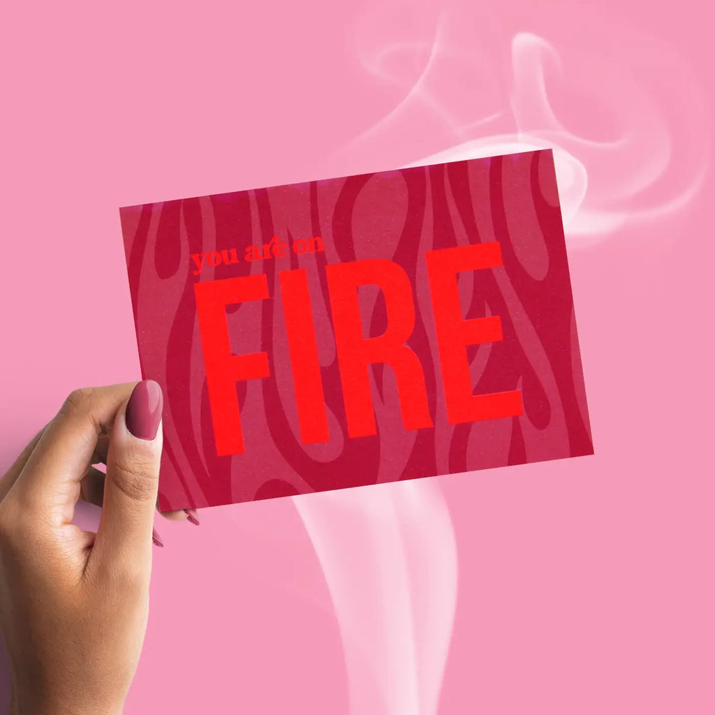 Postcard │you are on FIRE│
