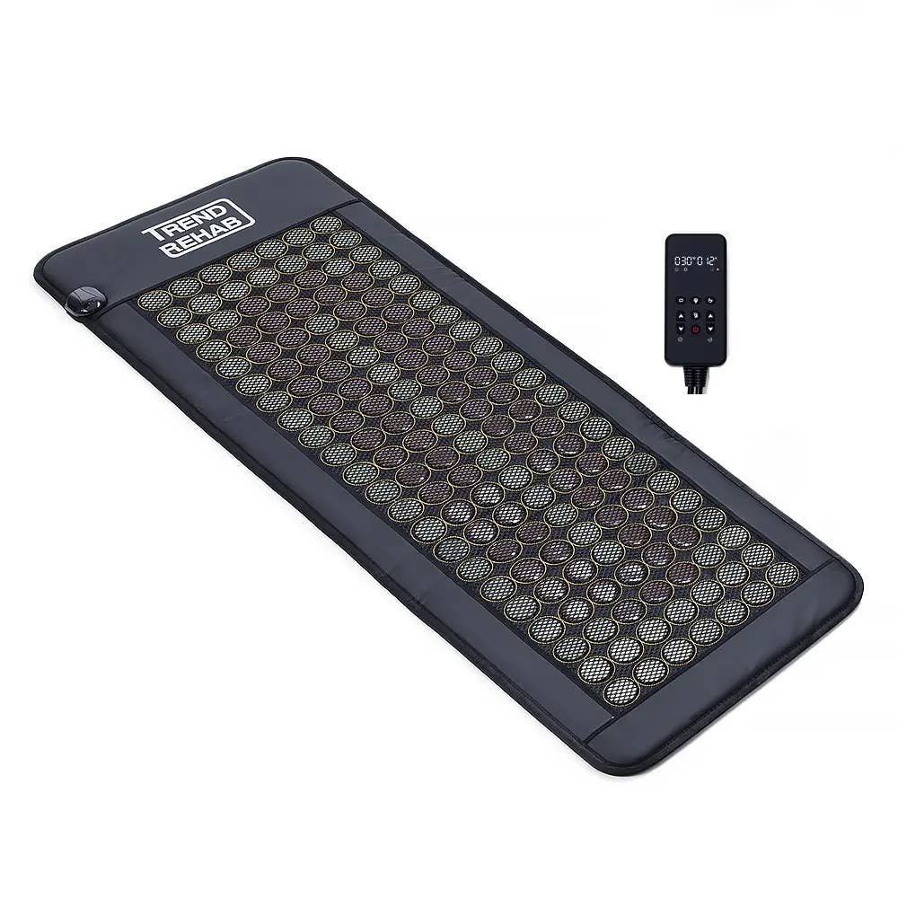 Infrared heating mattress with jade and tourmal stones