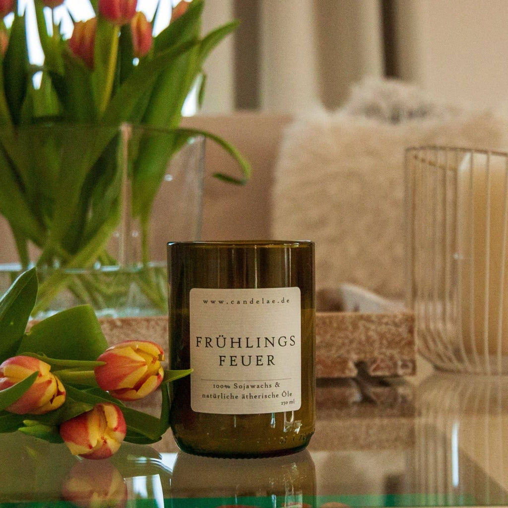 Spring Fire – Soy Wax Scented Candle with Essential Oils for the Perfect Spring Moment