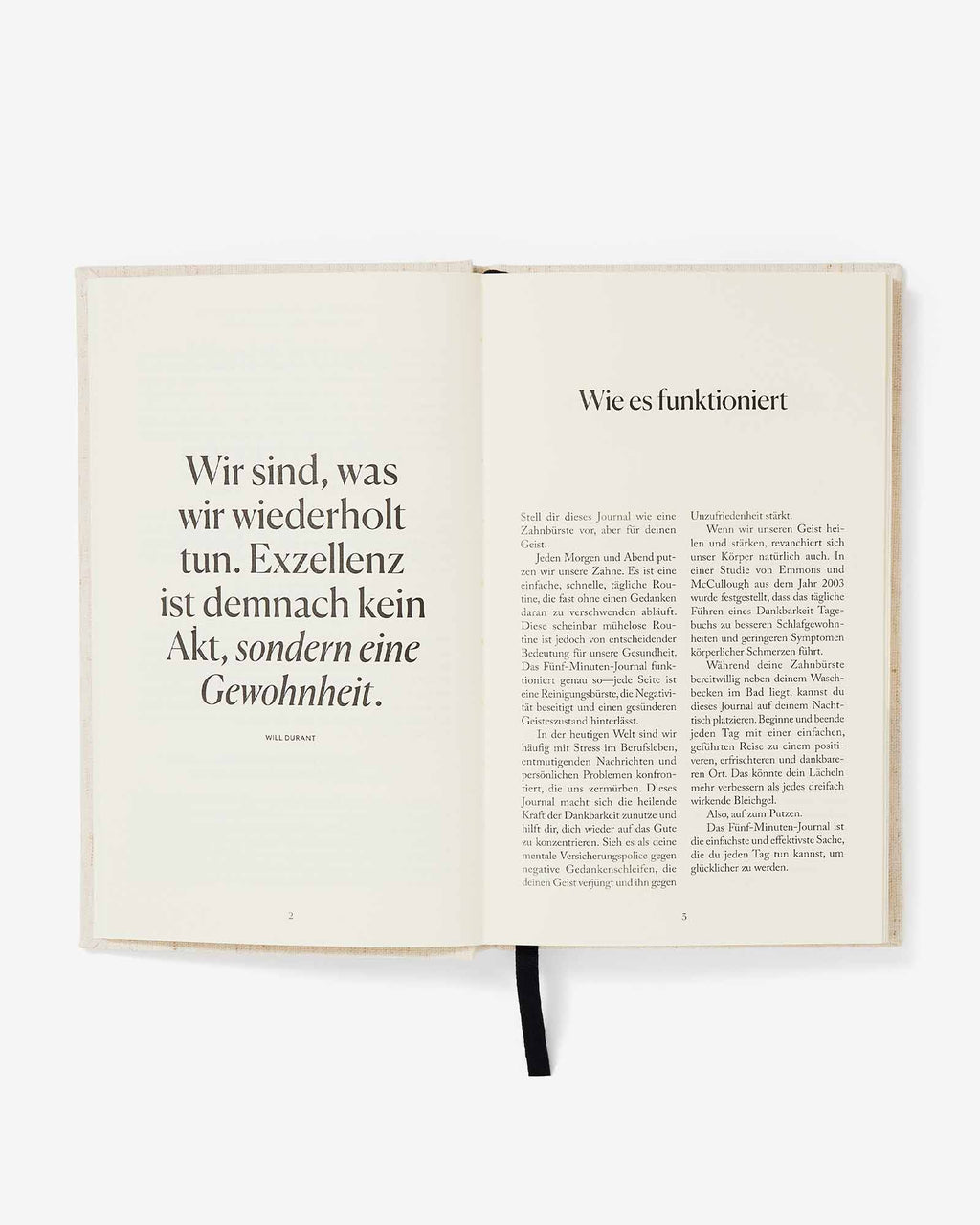 German The Five Minute Journal - Daily Guided Gratitude