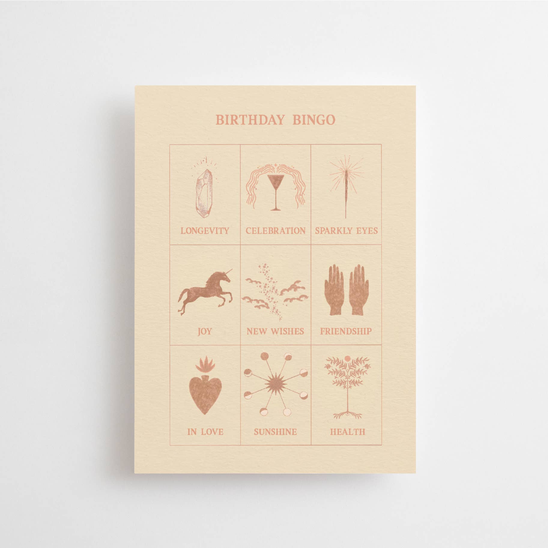 BIRTHDAY BINGO - POSTCARD