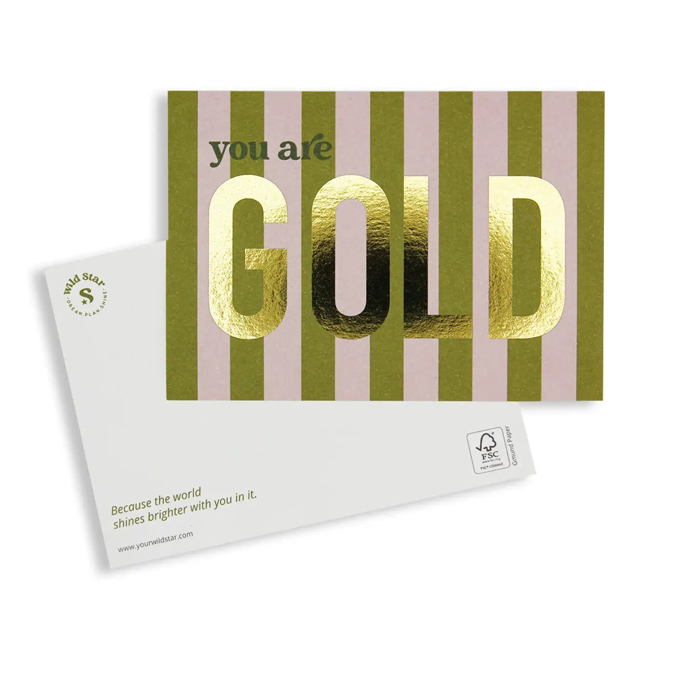 Postcard│you are GOLD│