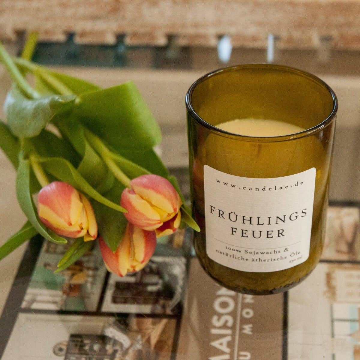 Spring Fire – Soy Wax Scented Candle with Essential Oils for the Perfect Spring Moment