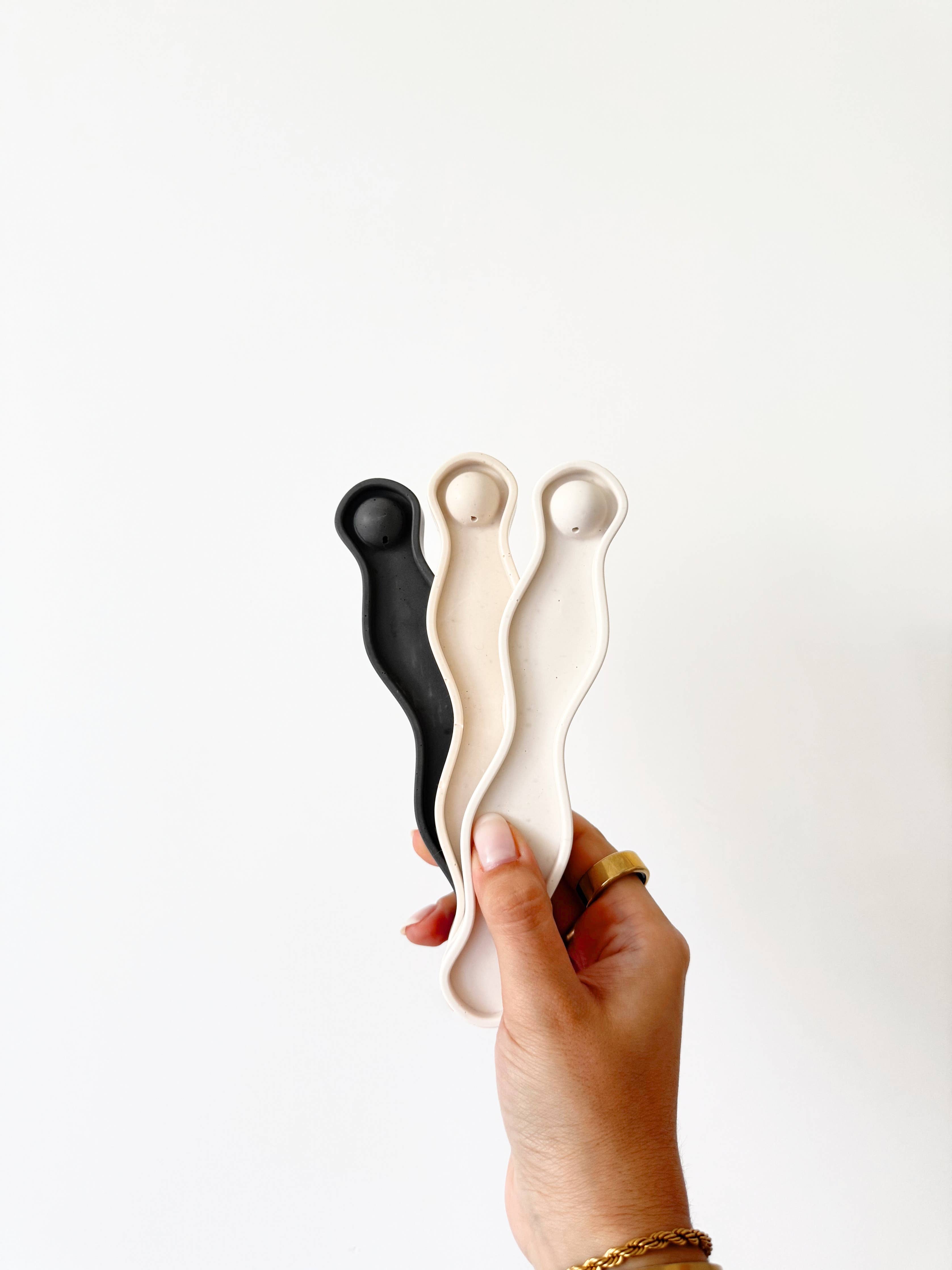 ELISE Incense Holder: White