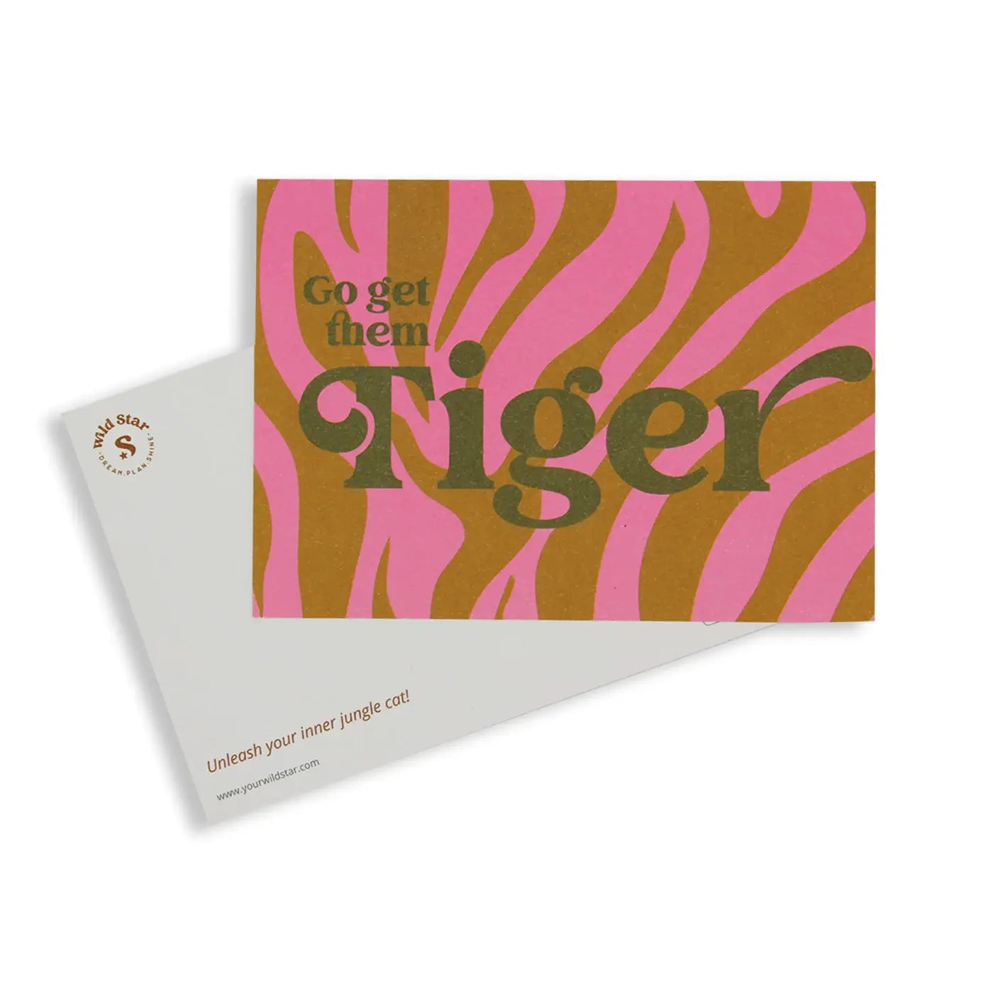 Postcard│go get them TIGER│