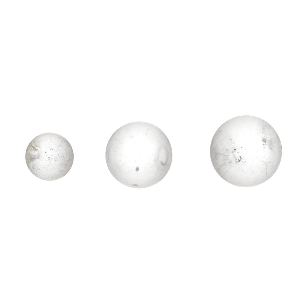 Small White Quartz Sphere 2cm