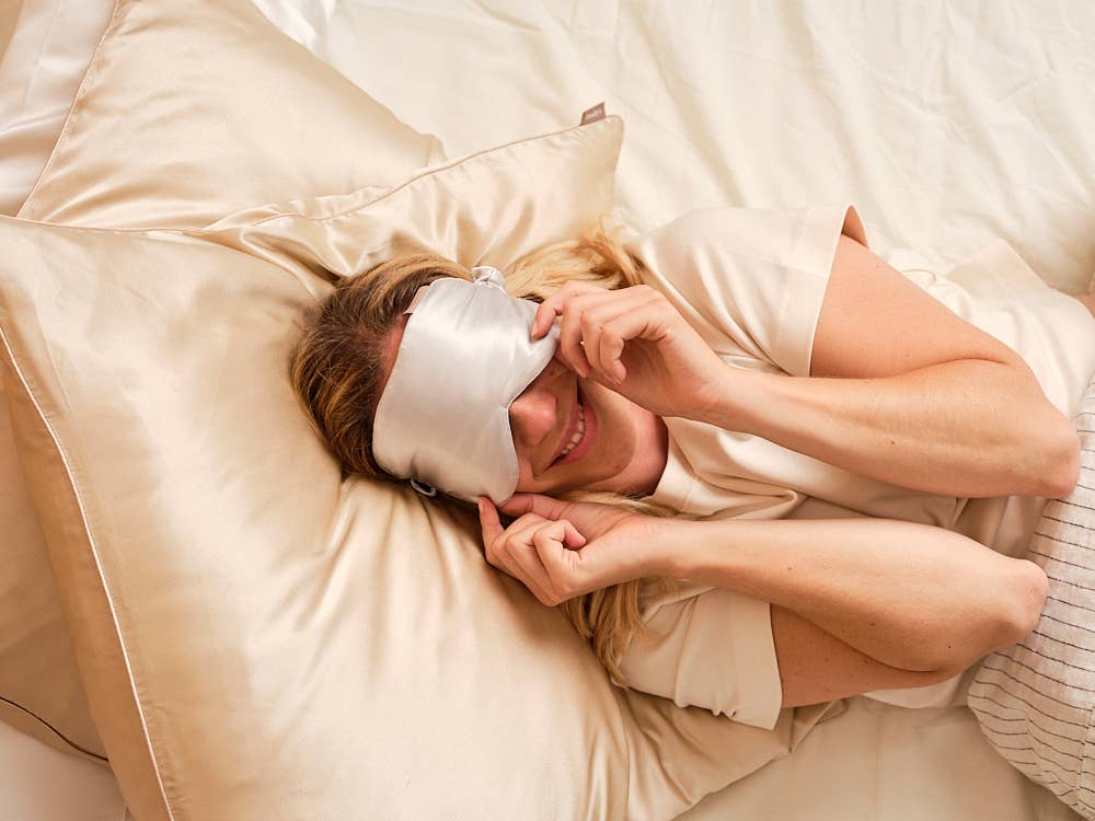 Pure Silk Sleep Mask: Leopard