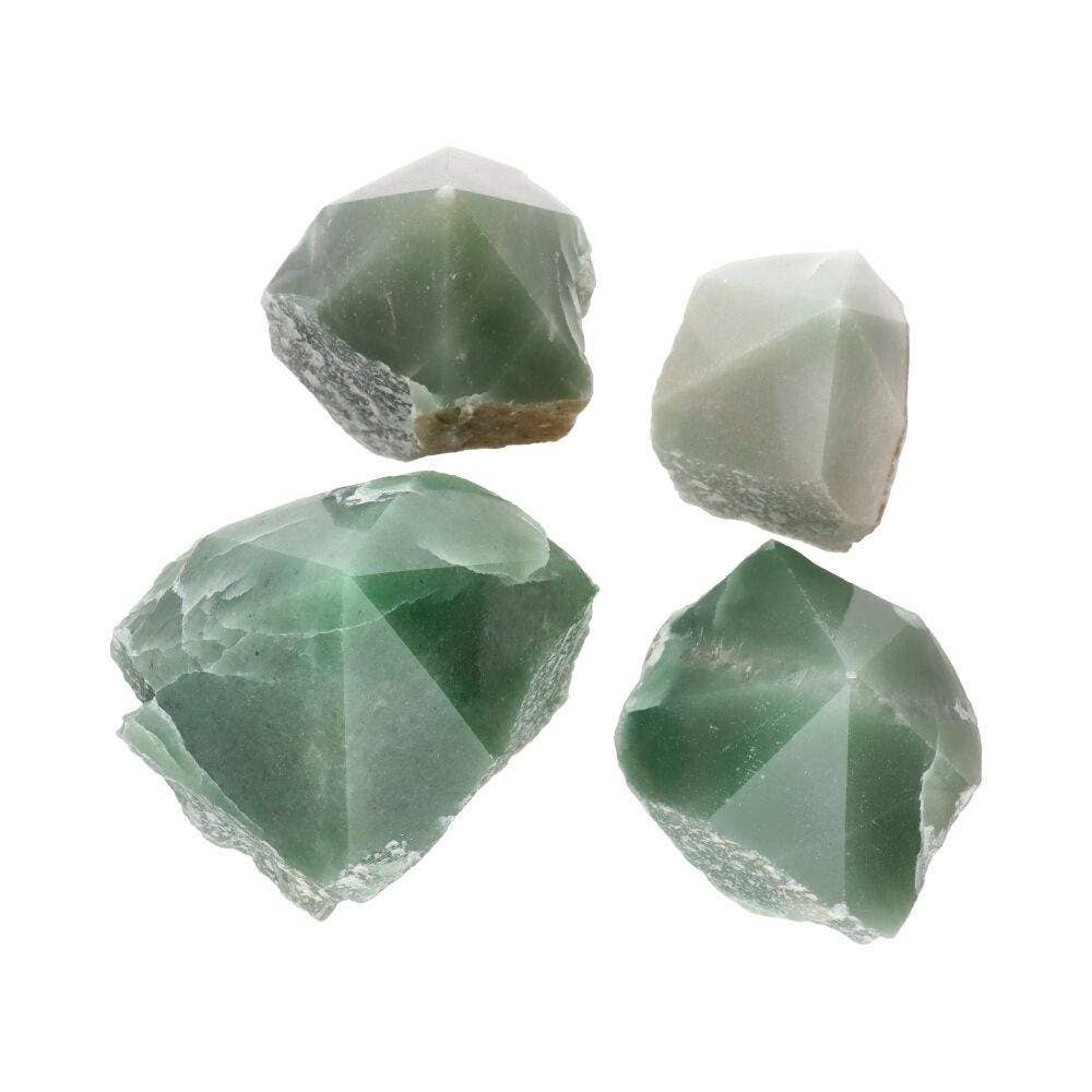 Semi-polished Green Quartz Points: Pack 0,500 Kg
