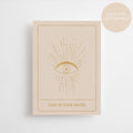 STAY IN YOUR MAGIC - GOLD EDITION - POSTCARD - LETTERPRESS GOLD FOIL