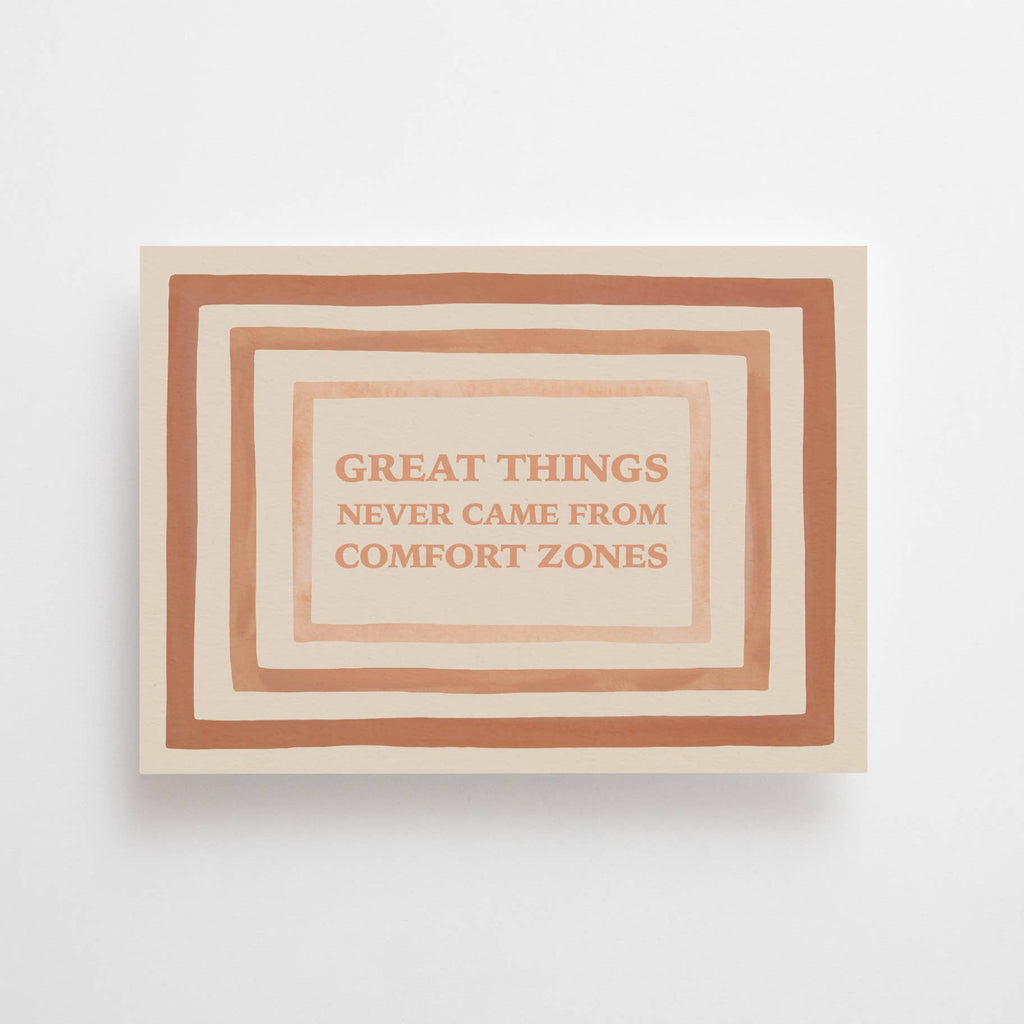 COMFORT ZONE - POSTCARD -